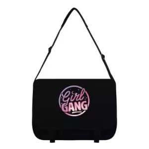Grindstore Girl Gang Messenger Bag (One Size) (Black/Pink)