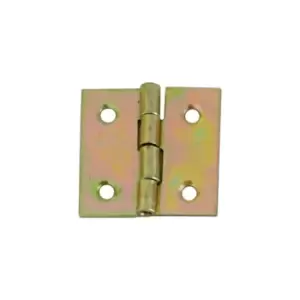 Folding Closet Cabinet Door Butt Hinge Brass Plated - Size 30 x 30mm - Pack of 30