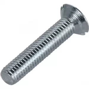 Toolcraft 194819 Slotted Countersunk Screws DIN 963 4.8 Steel M2x6...
