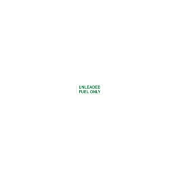 Outdoor Vinyl Sticker - Green - Unleaded Fuel - V129G - Castle Promotions