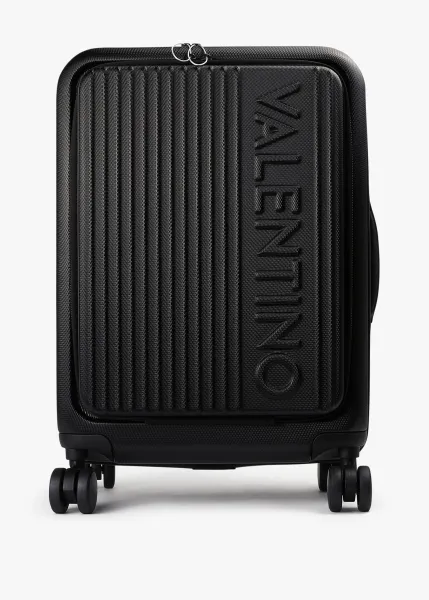 Valentino Bags Mens Explorer Luggage Bag In Nero