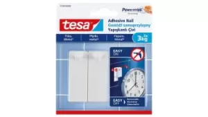 TESA 77763 - Indoor - Universal hook - White - Adhesive strip - 3...