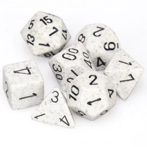 Chessex Speckled Poly 7 Dice Set: Arctic Camo