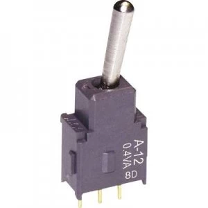 NKK Switches A12AV Toggle switch 28 V DCAC 0.1 A 1 x OnOn latch