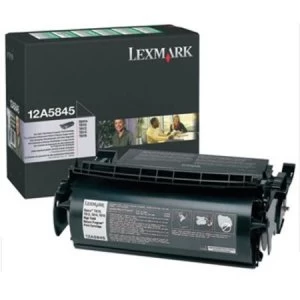 Lexmark 12A5845 Black Laser Toner Ink Cartridge