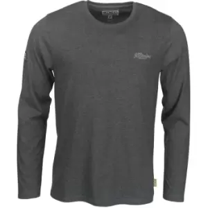 Trade Long Sleeved T-Shirt Grey - Large - JCB
