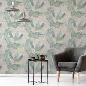 Arthouse Soft Tropical Green Wallpaper