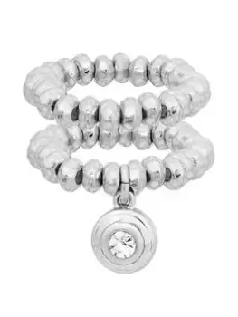 Bibi Bijoux Silver 'Harmony' Adjustable Ring Set, Silver, Women