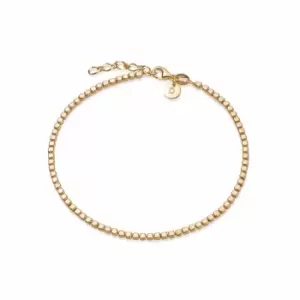 Daisy London 18ct Gold Plate Beaded Chain Bracelet 18ct Gold Plate