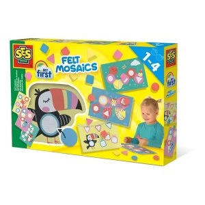 SES Creative - Childrens My First Felt Mosaics Set (Multi-colour)
