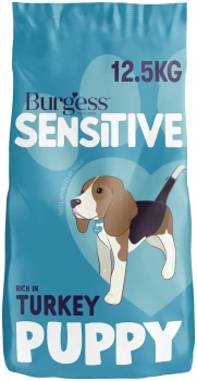 Burgess Sensitive Dry Dog Food British Turkey & Rice 12.5kg
