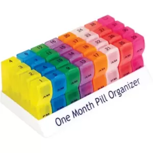 Aidapt One Month Pill Organiser - Multicolour
