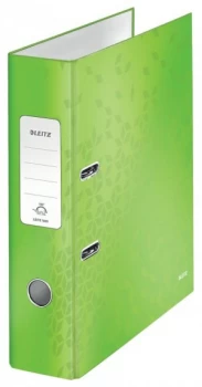 Leitz 180 WOW Lever Arch File A4 80mm GN PK10