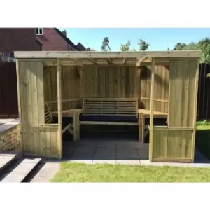 Churnet Valley - Buttercup Garden Room Shelter - Open Sided Summerhouse - Assembly included