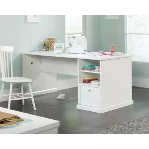 Teknik Office Craft Work Table in a White Finish with spacious