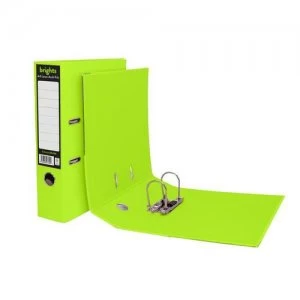 Pukka Brights Lever Arch File A4 Green Box of 10