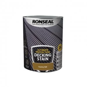 Ronseal Ultimate Protection Decking Stain Country Oak 5 litre