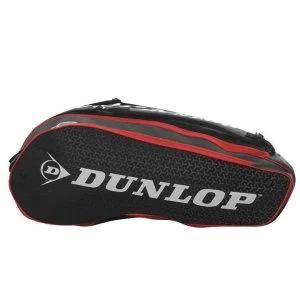 Dunlop Performance 12 Squash Racket Bag - Black/Red