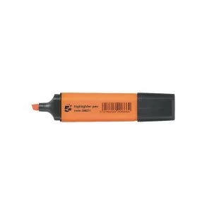 5 Star Office Highlighter Chisel Tip 1 5mm Line Orange Pack 12