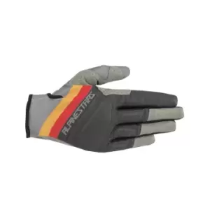 Alpinestars Aspen Pro Mountain Bike Gloves in Mid Grey Ochre
