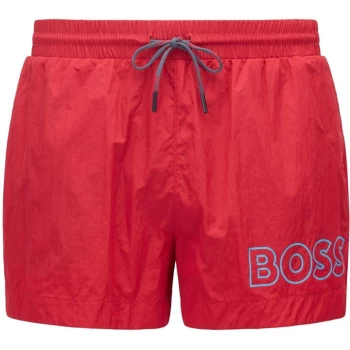 Boss Moon Eye Swim Shorts - Red