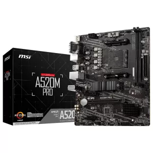 MSI A520M Pro AMD Socket AM4 Motherboard
