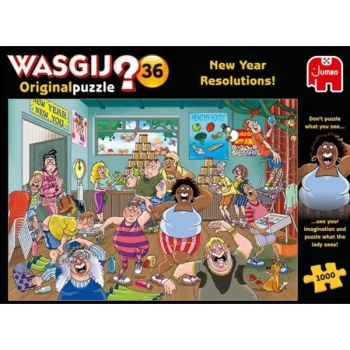 Jumbo Wasgij 36 New Year Resolutions - 1000 Piece Jigsaw