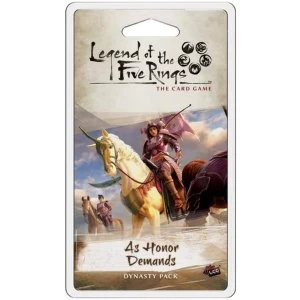Legend of the Five Rings LCG: As Honor Demands Dynasty Pack