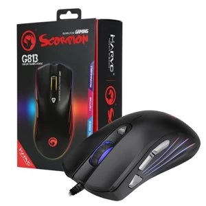 Marvo Scorpion G813 USB RGB LED Black Programmable Gaming Mouse