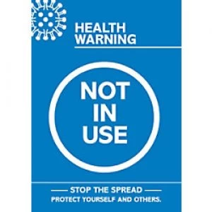 Seco Health & Safety Poster Health warning - not in use Semi-Rigid Plastic 21 x 29.7 cm