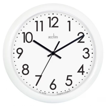 Acctim Abingdon Wall Clock White 25.5cm