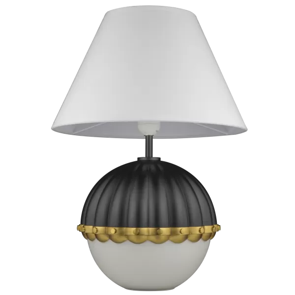 Pralines Table Lamp With Round Tapered Shade Black, E27
