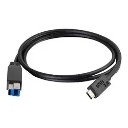 C2G 3m USB 3.1 Gen 1 USB C to USB B Cable M/M Black