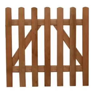 3ft High Forest Contemporary Pale Gate - Natural Timber