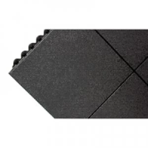 Slingsby All-Purpose Anti-Fatigue Modular Mat Solid Surface Black 312413