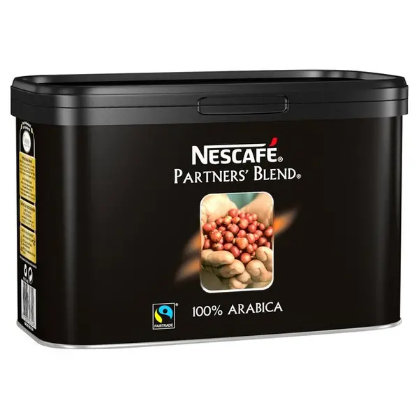 Nescafe Partners Blend 500g Instant Fairtrade Arabica Beans Coffee Tin