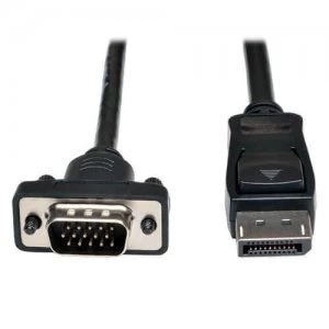 Tripp Lite Displayport 1.2 To Vga Active Adapter Cable Dp With Latches