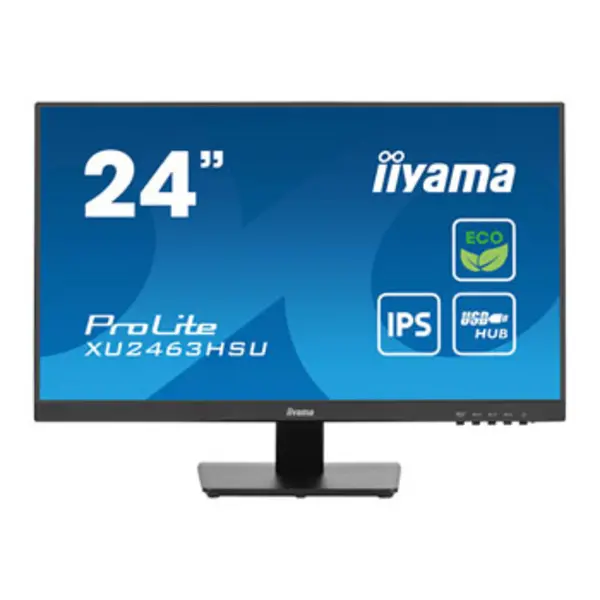 iiyama iiyama ProLite XU2463HSU-B1 computer monitor 60.5cm (23.8") 1920 x 1080 pixels Full HD LED Black XU2463HSU-B1