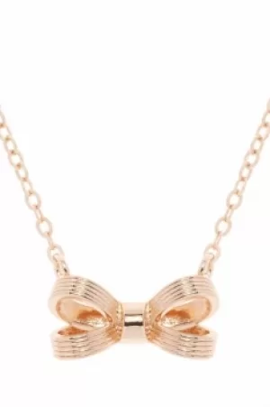 Ted Baker Ladies Rose Gold Plated Opia Opulent Bow Necklace TBJ1572-24-03