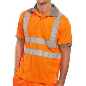 BSeen Polo Shirt Short Sleeved M Orange Ref BPKSENORM Up to 3 Day