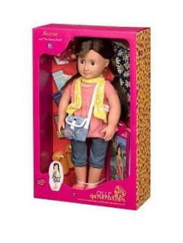 Our Generation Reese Doll With Book
