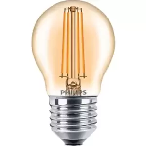 Philips 5W LEDluster E27 Golf Ball Amber Warm White Dimmable - 75090200