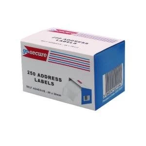 GoSecure Self Adhesive Address Labels 6 Packs of 250 PB02278