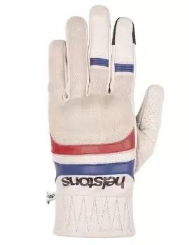 Helstons Bull Air Summer Leather Mesh Beige Blue Red Gloves T10
