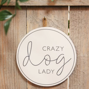 Best of Breed Wooden Plaque - Crazy Dog Lady