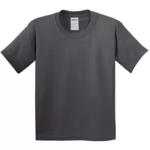 Gildan Childrens Unisex Heavy Cotton T-Shirt (Pack Of 2) (L) (Charcoal)