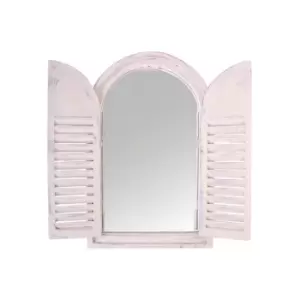 Esschert Design Shutter Mirror - White