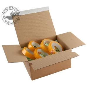 Blake Purely Packaging Peel and Seal 260mm x 220mm x 130mm Postal Box Kraft Pack of 20