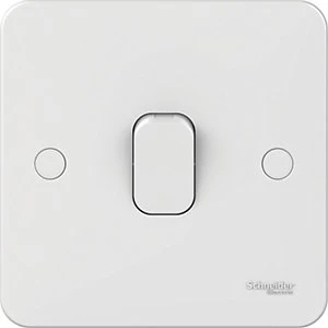 Lisse 1 Gang 2 Way Light Switch - White