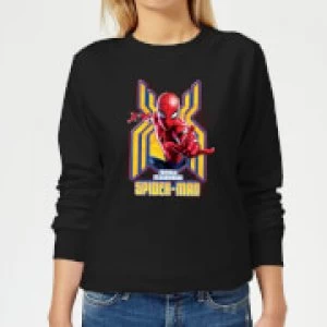 Spider Man Far From Home Friendly Neighborhood Spider-Man Womens Sweatshirt - Black - 5XL